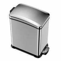 Pedalspand EKO Rejoice 15 ltr St&aring;l Mat Med Soft Close L&aring;g
