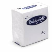Serviet BulkySoft 33x33 cm 3-lag 1/8-Falset Hvid