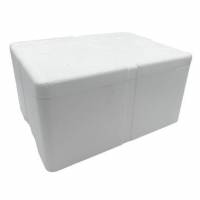 Termokasse 40x30x18 cm EPS Sunpack uden L&aring;g Hvid