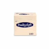 Serviet BulkySoft Rainbow 40x40 cm 3-lag 1/8-Falset Creme