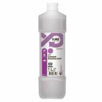 Reng&oslash;ring/Desinfektion Sure Cleaner Desinfectant 1ltr uden Farve/Parfume Gul
