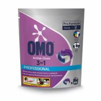 T&oslash;jvask Kapsler Omo Pro Formula Active Clean 3in1 80stk m Parfume t farvet/hvidt