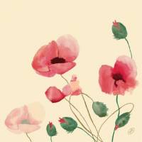 Serviet Dunisoft Airlaid 40x40cm Poppy Charm