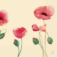 Serviet Duni 40x40cm 3-lags Poppy Charm