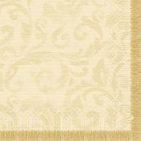 Serviet Duni 33x33cm 3-lags Rich Damast Cream