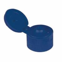 L&aring;g/Kapsel Vippel&aring;g/Snapl&aring;g 28mm PP Bl&aring; til 1000ml flaske med m&aring;lestreg