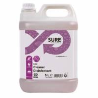 Reng&oslash;ring/Desinfektion SURE Cleaner Desinfectant 5ltr C2C uden Farve/Parfume