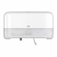 Dispenser Toiletpapir Tork T7 Mid-Size uden Hylse Hvid til 2 rl