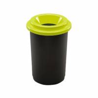 Affaldsspand ECO 50 ltr Sort m. lime l&aring;g