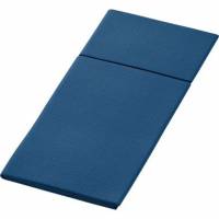 Serviet Bio Dunisoft Duniletto Slim 40x33cm Bestik-fold Papir M&oslash;rkebl&aring;