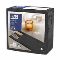 Serviet Tork Linstyle 39x39cm Bestik-fold Sort