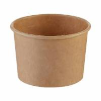 B&aelig;ger 8oz 230ml &Oslash;90xH64mm Kraft PAP/PE Brun