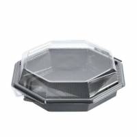 Multiboks Octaview 1-rum 190x190x60 mm med L&aring;g PET Gr&aring;/Klar