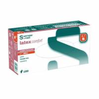 Handske Engangs Sempermed Comfort str S Latex uden Pudder Hvid AQL 1.5