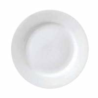 Tallerken Flad med fane Superwhite &Oslash;26 cm Porcel&aelig;n Hvid