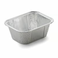 Alubakke 250 ml 114x89x42 mm 1-Rum Rektangul&aelig;r S&oslash;lv