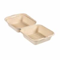 Takeaway boks rektangul&aelig;r 1-Rum 475ml Brun