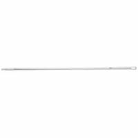 Skaft 150 cm med Gevind Aluminium Hvid