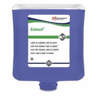 Cremes&aelig;be Estesol Lotion Ecolabel med parfume til dispenser 2 ltr bl&aring;