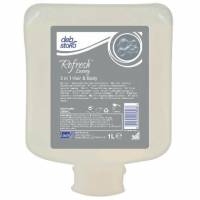 Cremes&aelig;be Refresh Luxury 3i1 Hair and Body med Balsam/Parfume t Dispenser 1 ltr