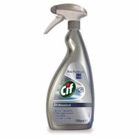St&aring;lpleje Pro Formula Cif Professional 750ml med Spray til rustfrit st&aring;l og glas