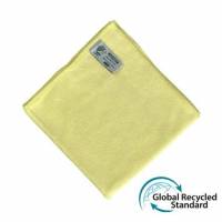 Microfiberklud Super Tentax 40x40cm Svanem&aelig;rket Gul 70\% genanvendt