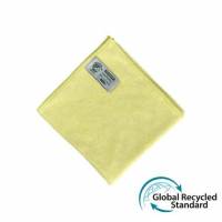 Microfiberklud Super Tentax 32x32cm Svanem&aelig;rket Gul 70\% genanvendt