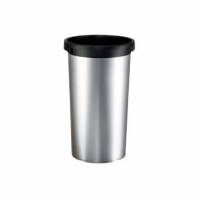 Affaldsbeholder Iris 50 ltr Rund Plast Metalfinish