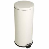 Pedalspand 30.3 ltr L&aelig;kagesikker inderspand St&aring;l Off-White