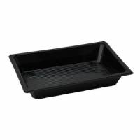 Sushibakke 215x147x35 mm 350 my RPET Sort Mellem