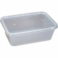 Plastbakke 750 ml 120x175x58 mm Klar Nudelbakke til Microovn med L&aring;g