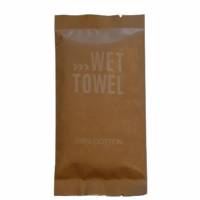 V&aring;dserviet Pure med Hvid Wet Towel Brun Indpakning