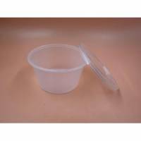 Plastb&aelig;ger 450 ml 16 oz/64 mm Rund med l&aring;g PP Klar