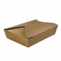 Kina&aelig;ske 1400 ml 215x155x50 Pap PE bel&aelig;gning Brun