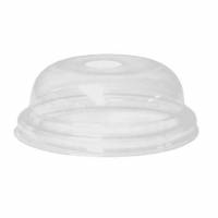 Plastl&aring;g &Oslash;10xH3 cm Kuppel med Hul til 12/14/16 oz glas