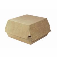 Burgerboks 120x120x80 mm Kraft brun/hvid