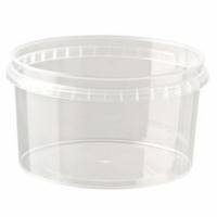Plastb&aelig;ger 560 ml &Oslash;122 mm Rund PP Klar