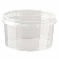 Plastb&aelig;ger 560 ml &Oslash;122 mm Rund PP Klar OMPAK 90 ps x 20 stk/krt