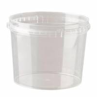 Plastb&aelig;ger 800 ml &Oslash;122xH97 mm Rund PP Klar