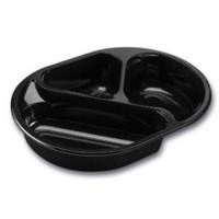 Bakke 3-rum 210/295/450 ml 238x176x45 mm Oval CPET Sort