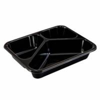 Bakke 3-rum 2227-3F 200/285/520 ml 227x178x43 mm CPET Sort