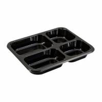 Bakke 4-rum 2227-4C 205/225/270/370 ml 227x178x43 mm CPET Sort
