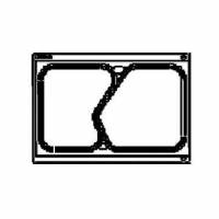 Kassette t/1/4 GN 2-rum Bakke 855037 passer til TP11/DF20
