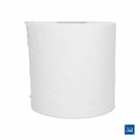 H&aring;ndkl&aelig;derulle Techline 1-lag &Oslash;19 x B19 x 245M m/hylse Genbrugsfiber. Hvid