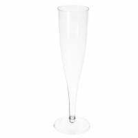 Champagneglas 10 cl H20 cm p&aring; fast fod PS i display&aelig;ske