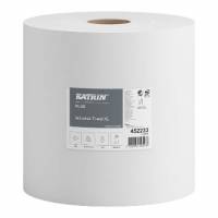 Aft&oslash;rringsrulle Industri Katrin Plus 1-lag &Oslash;37cm B32cmxL1110m Nyfiber Hvid