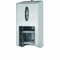 Dispenser Toiletpapir Tork T7 mid-size Rustfri st&aring;l til 2 rl