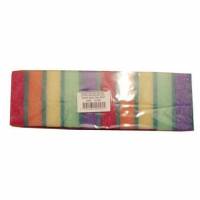 Svamp multi Mini 9x6 cm assorterede farver med gr&oslash;n skures&aring;l