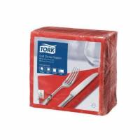 Serviet Tork 39x39cm 3-lag R&oslash;d