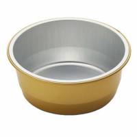 Alubakke 290 ml &Oslash;111x43 mm Rund Guld